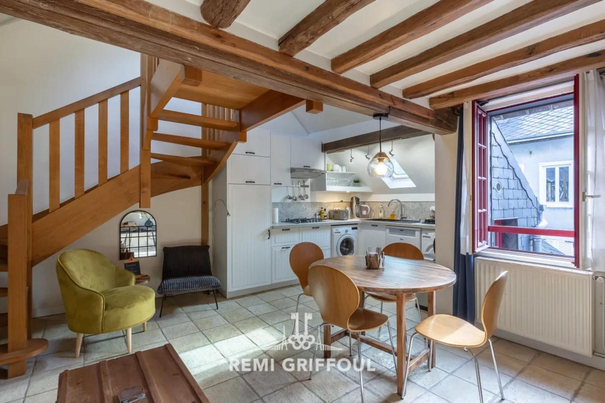 L'Escalier D'H - Duplex 3 In The City Center - Normand Charm - Family Stay Honfleur Exterior foto